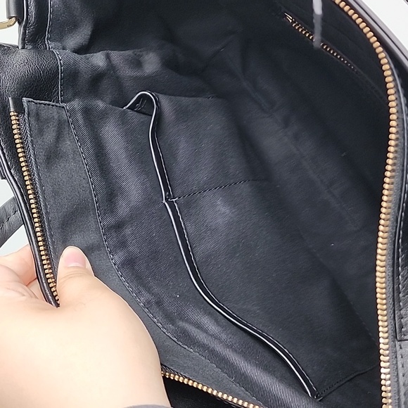 COSMOPARIS Meya Top Handle Multi Colour Leather Flap Tote Bag - Picture 9 of 14